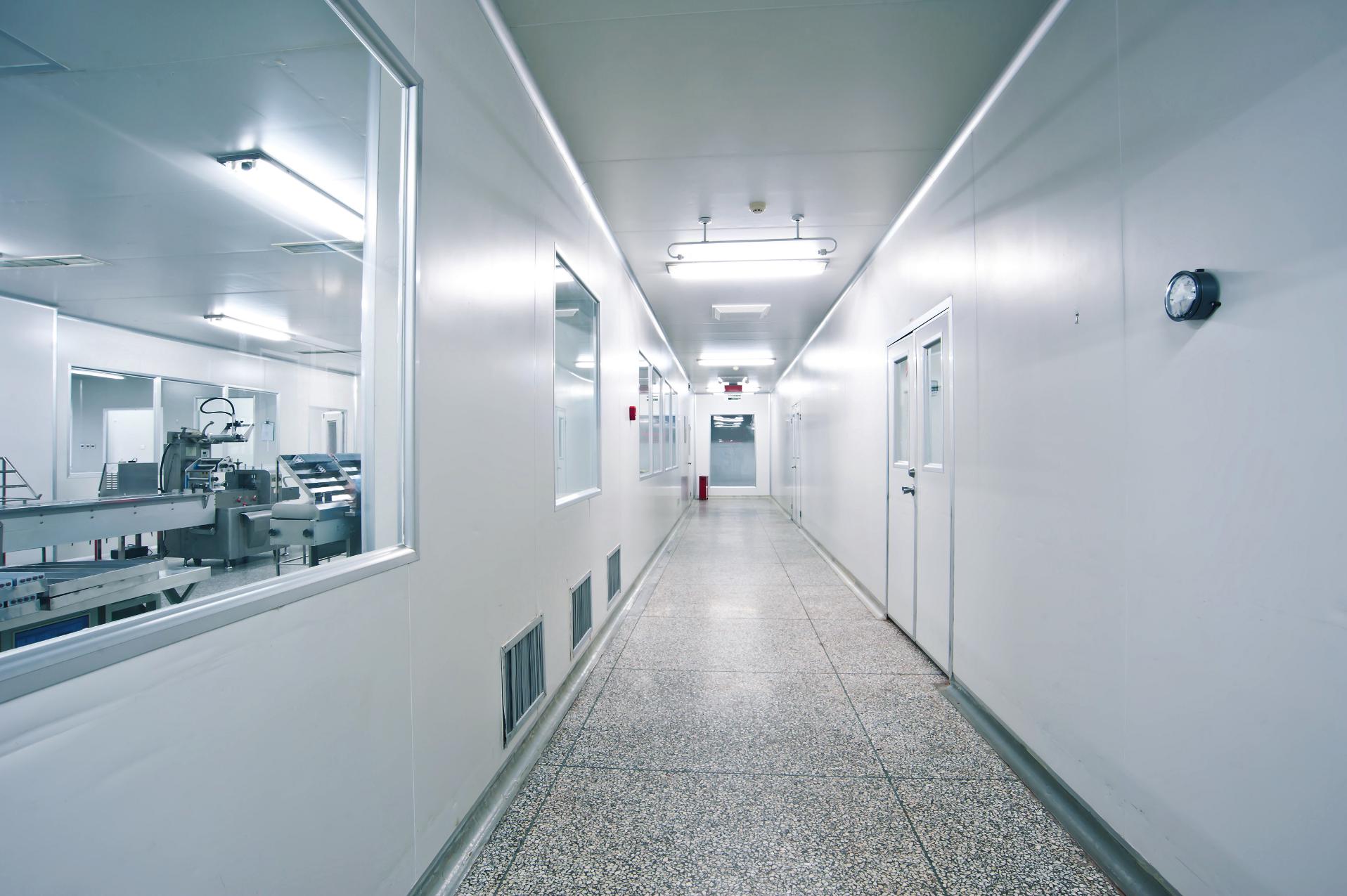 Laboratory hallway